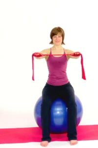 Shoulder and thoracic spine mobilization with Pilates Band